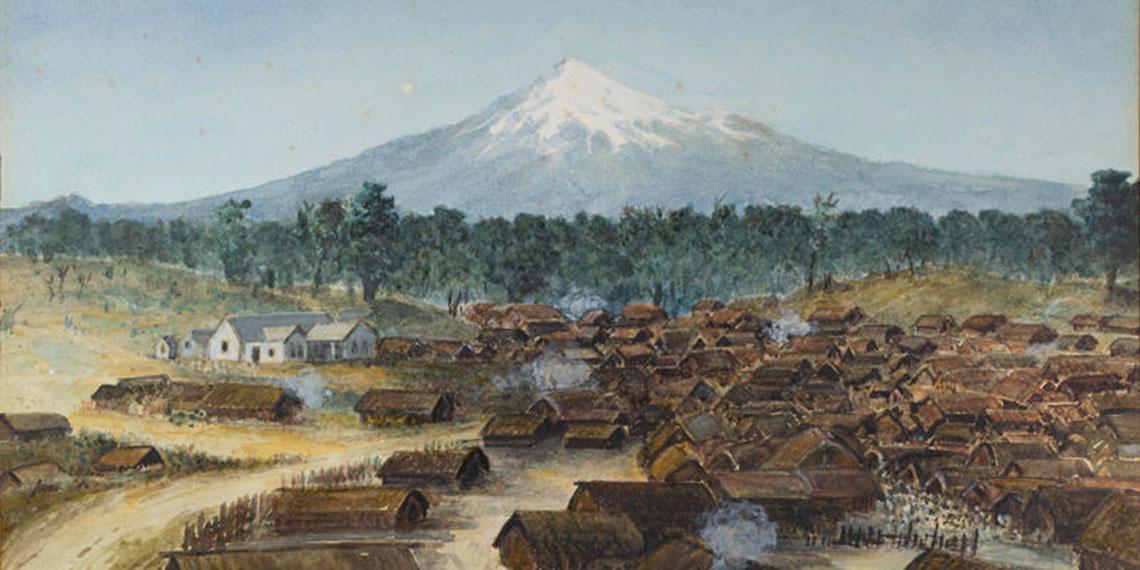 Painting of Parihaka, 1881