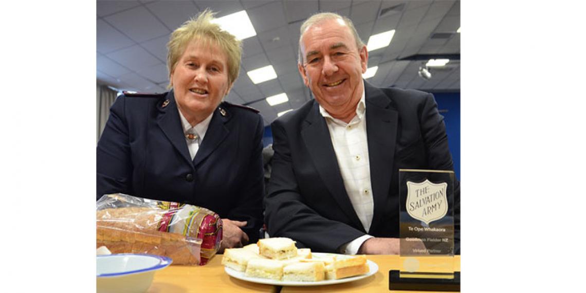 Major Pam Waugh and Ian Fraser
