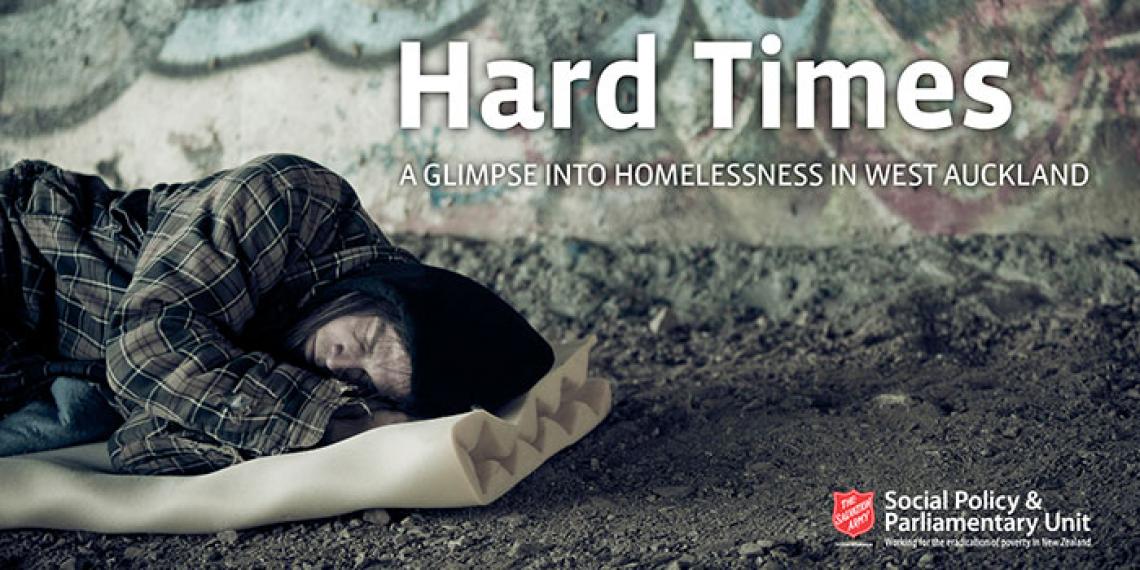 Cover image of 2015 Hard Times homelessness report by SPPU.
