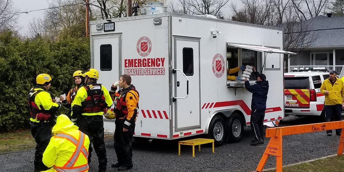 A Salvation Army canteen serves first responders in Ottawa