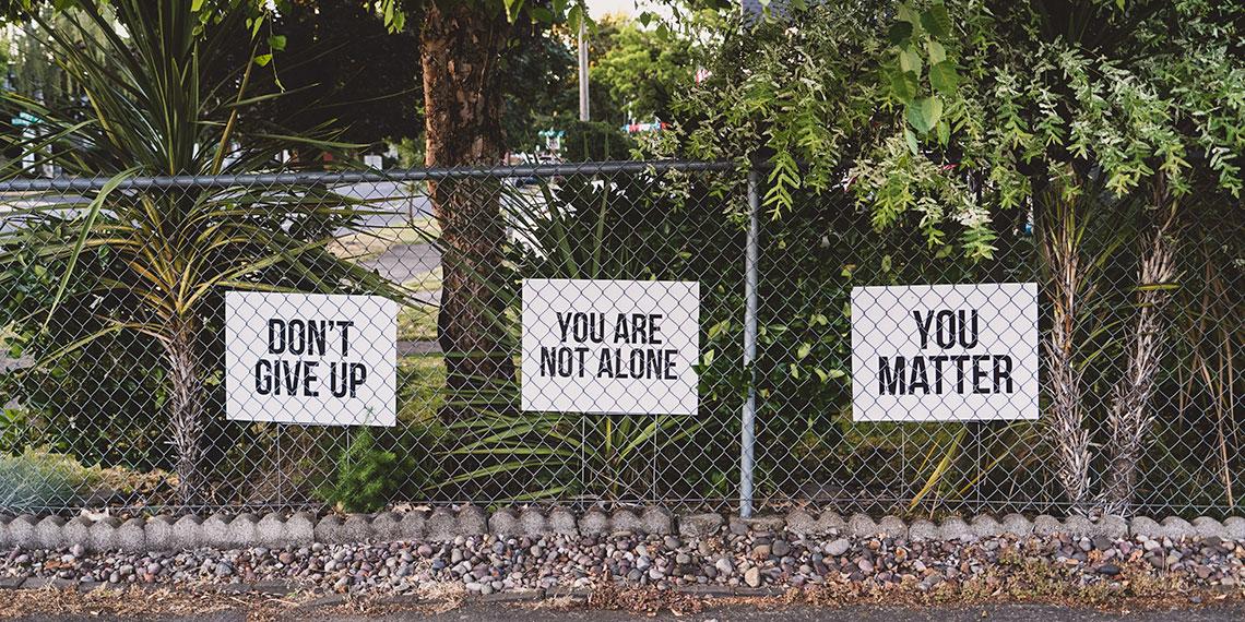 You matter sign on fence