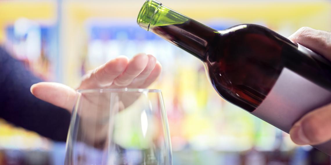 Stop drinking