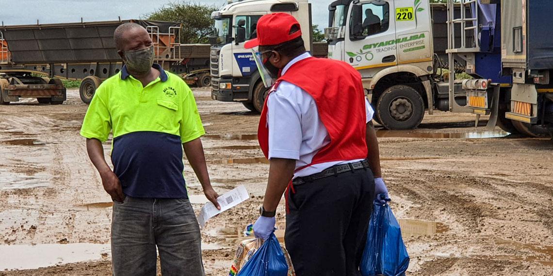 South African border post relief