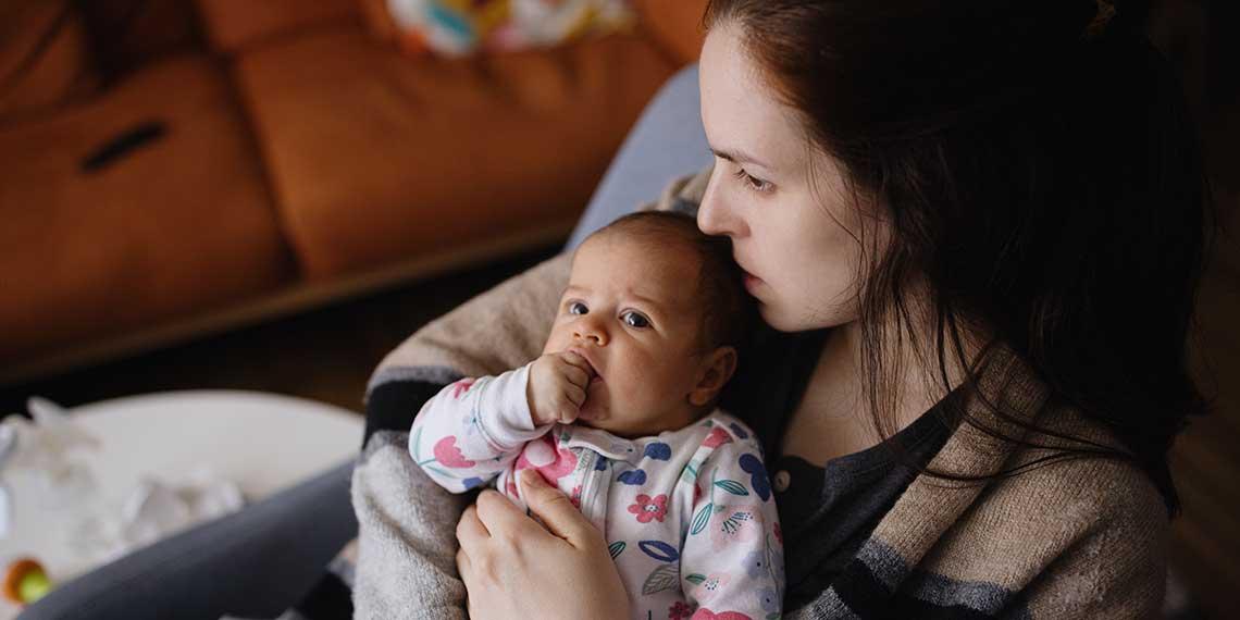 Mother with baby