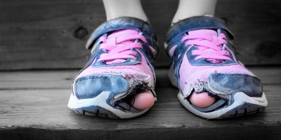 Holey shoes