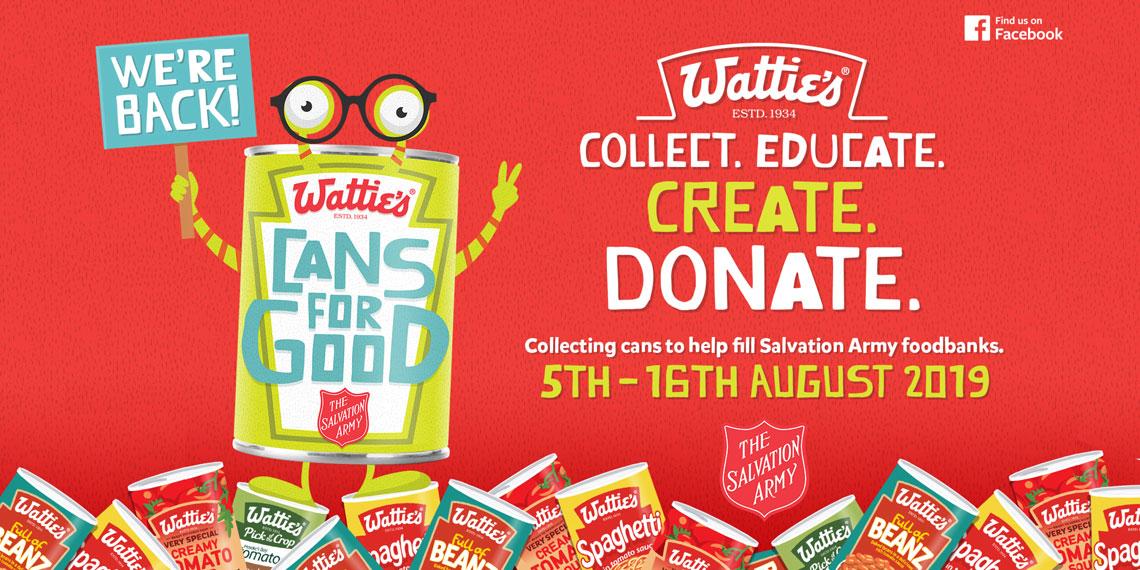 Cans for good banner