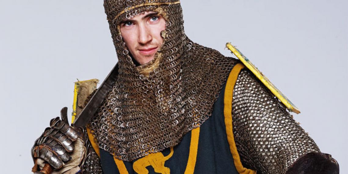 a knight holding a sword