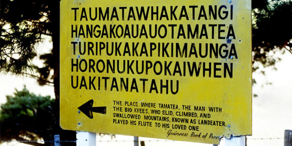 the longest place name in the world sign