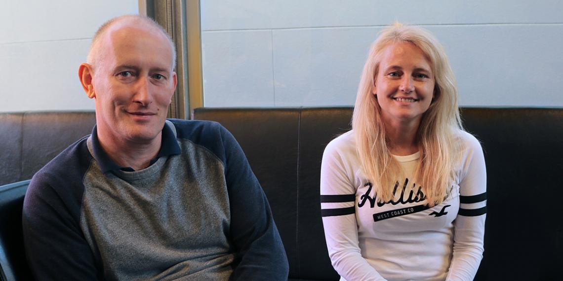 Andrew Wallis and Justine Currell